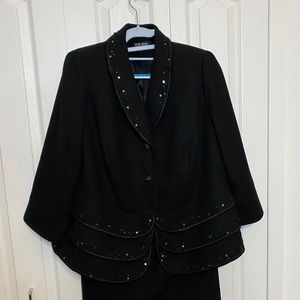 Black Sequin John Meyer Suit - image 1